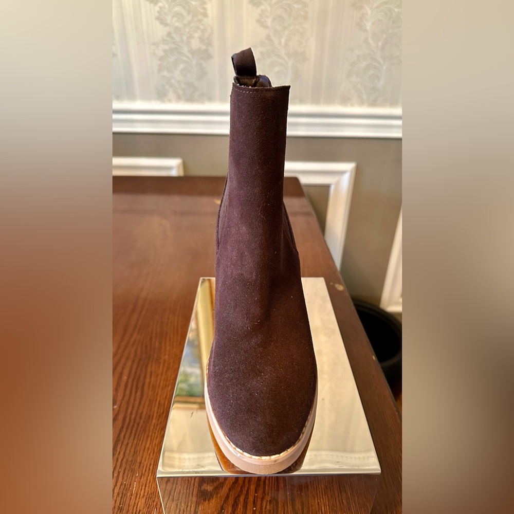 NWT!🤩Splendid!❄️WANDA!⛄️Wedge Heel Ankle Bootie/dark chocolate brown/Size-9 - Picture 7 of 14